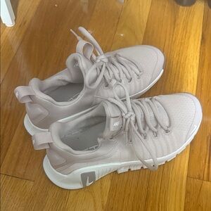 Nike Women's Beige and White Sneakers